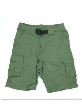 Boys Scouts Of America Cargo Shorts Adult Relaxed Small 10" Inseam Green Uniform